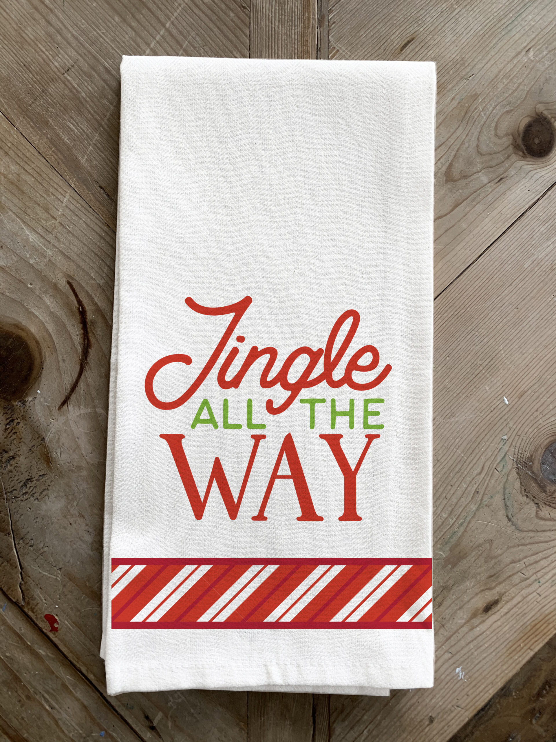 PXTWL002-WC - Jingle All the Way / Kitchen Tea Towel