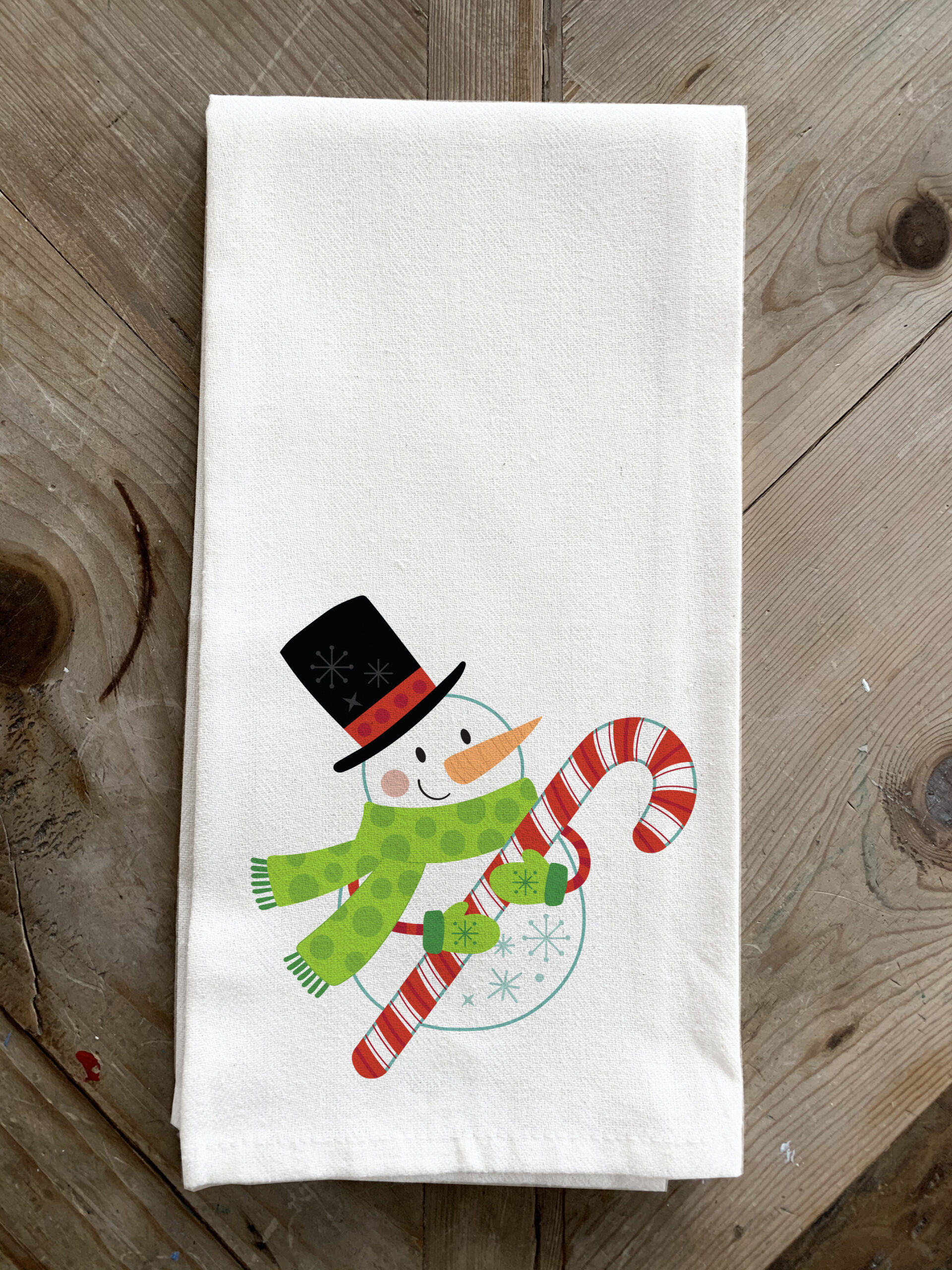 PXTWL004-WC - Snowman / Kitchen Tea Towel
