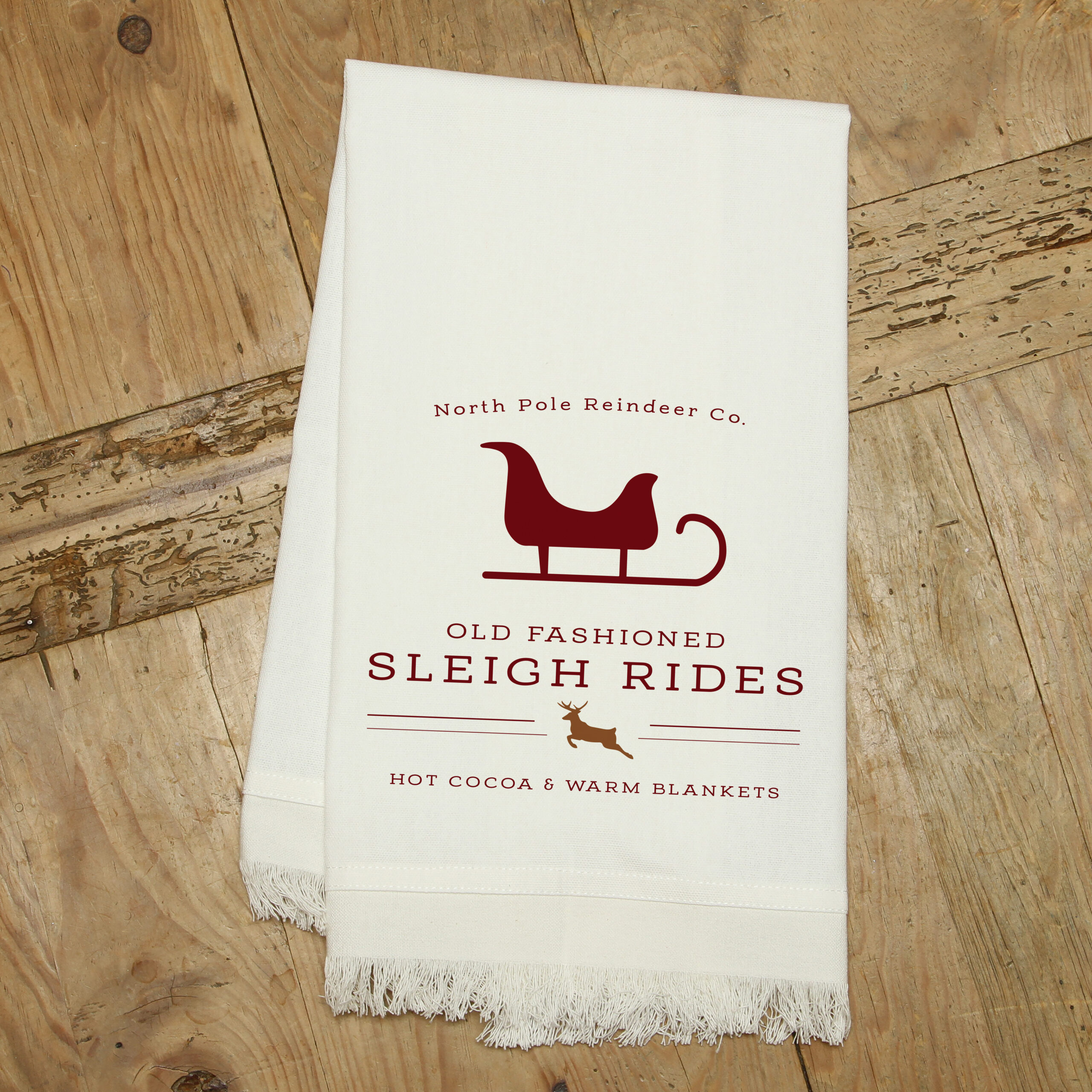 PXTWL005-CC - Sleigh Rides / MS Kitchen Tea Towel