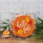 Thanksgiving Canister with Caramel Milk Chocolate Lindor Truffles - Hello Fall