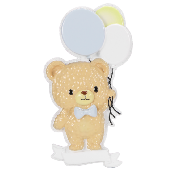 OR2690-B - Bear with Balloons-  Blue